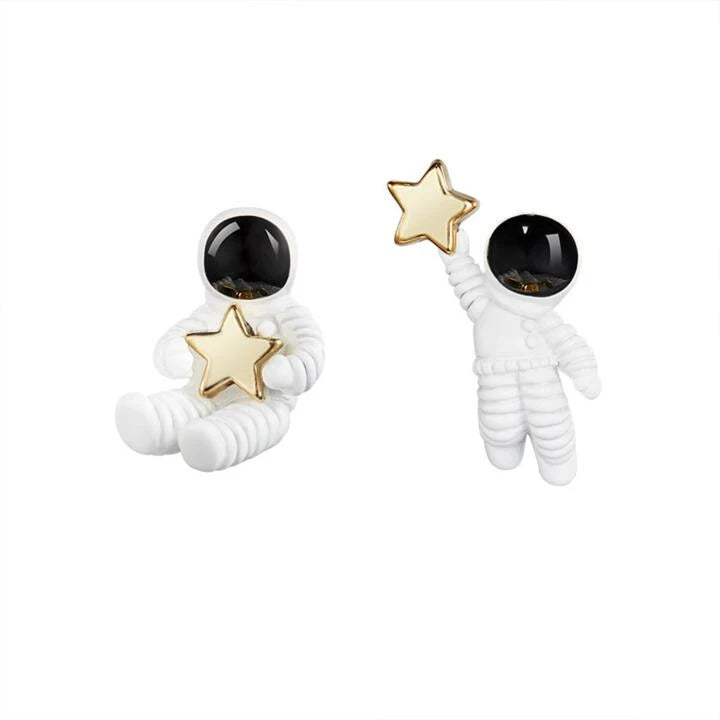 Aretes astronauta estrella