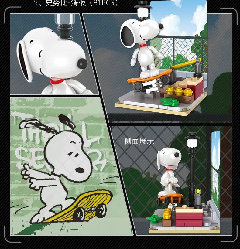 Snoopy patineta