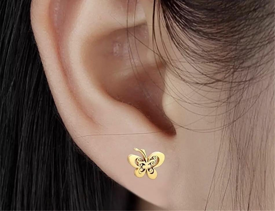 Aretes mariposa