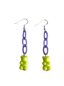 Aretes Osito gomita amarillo