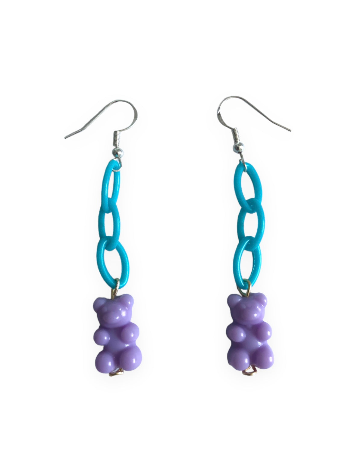 Aretes Osito gomita violeta