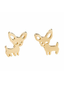 Aretes Chihuahua dorado