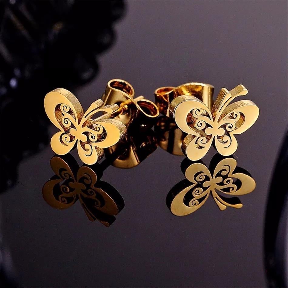 Aretes mariposa