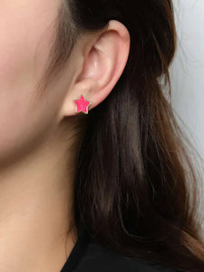 Aretes Estrella Pink